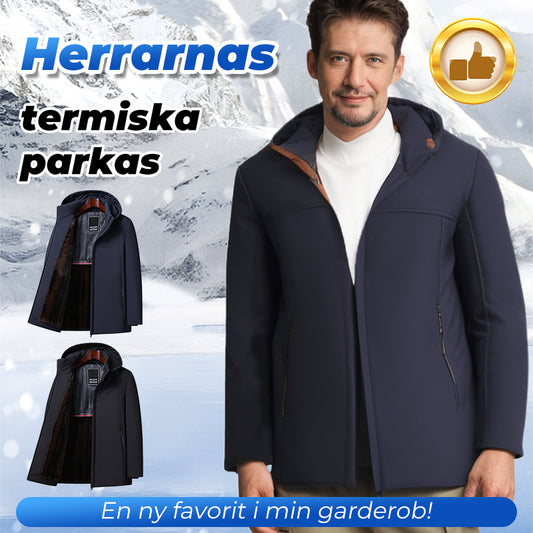 🥰Tidigt Black Friday-erbjudande🥰 Thermal Parka Coat med huva för män（ Fri frakt）🔥