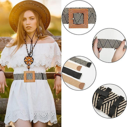 🎉 Halmflätad Boho-bälte som Kompletterar Alla Sommarklänningar
