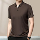 🎁 Hot Sale 49% OFF ⏳ Casual T-shirt för män med revers som andas och är rynkfri
