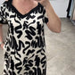 Nya sommarklänningar - Off-Shoulder V-Neck Modeklänning med Andningsbar Funktion