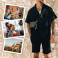 ✨Hot Sale 50% rabatt✨Trendigt casual set med kortärmad skjorta och shorts för män