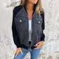 🥰Säsongserbjudande till superlågt pris🥰🔥Dragkedjejacka i denim för kvinnor