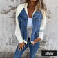🥰Säsongserbjudande till superlågt pris🥰🔥Dragkedjejacka i denim för kvinnor