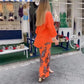 🥰Säsongserbjudande till superlågt pris🥰Kvinnors Avslappnade Tryckt Långärmad Blus och Byxor med Vida Ben 2-delat Set