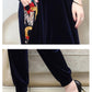 🥰 Sesongtilbud til superlav pris 🥰Elegant tryckt topp och byxor med fickor 2-delars set