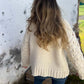 【✨Få 60% rabatt! 🎉】Dams fashionabla lösa stickade tröja💖