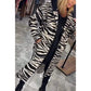 🌷Nyheter för hösten 50% rabatt✨Trendig kappa med zebra- och leopardmönster för kvinnor