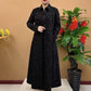 🥰 begränsat tidserbjudande pris 🥰  Höstmodell för dam med tryck och knappar Lång Trench Coat