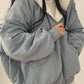✨Få 50% rabatt💖Vändbar Oversize Fleece Hoodie