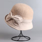 ✨Få 50% rabatt💖Dam Vinter Varm Elegant Hatt med Slips