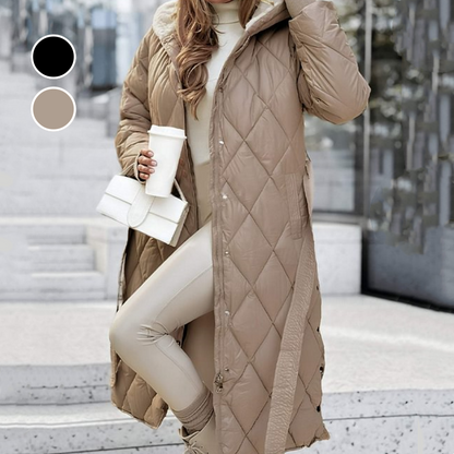 ✨Vintererbjudande💖Women's Winter Hooded Long Coat with Belt