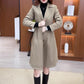 ❄️Vintererbjudanden❄️ Kvinnors Lång Varm Trench Coat