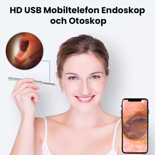 🔥50% rabatt under en begränsad tid🔥HD USB Mobiltelefon Endoskop och Otoskop