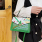 Trevlig gåva! Delikat broderi handväska crossbody väska