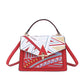 Trevlig gåva! Delikat broderi handväska crossbody väska