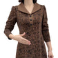 LAPEL V-NECK Slim Fashion Long Sleeve A-line klänning (49%rabatt)