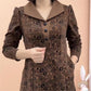 LAPEL V-NECK Slim Fashion Long Sleeve A-line klänning (49%rabatt)