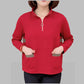 Kvinnors långärmad halv zip pullover