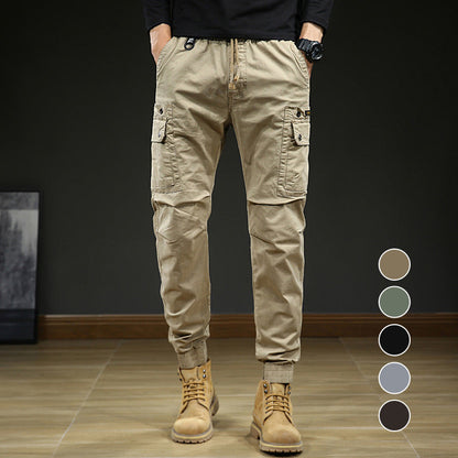 Herrmode Casual Multi-Pocket Apate Sweatpants